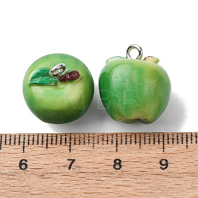 Opaque Resin Pendants FIND-H062-01P-02-1