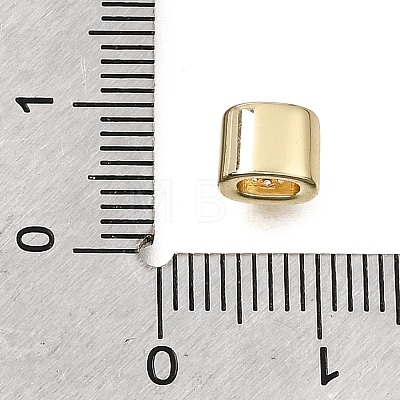 Brass Micro Pave Clear Cubic Zirconia Beads CU-CBAA19F-01G-C-1