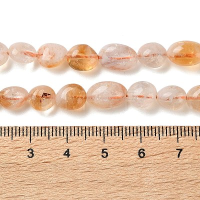 Heated Natural Citrine Beads Strands G-C268-A06-8x10mm-1