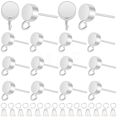 Brass Stud Earring Findings KK-CN0003-42S-1