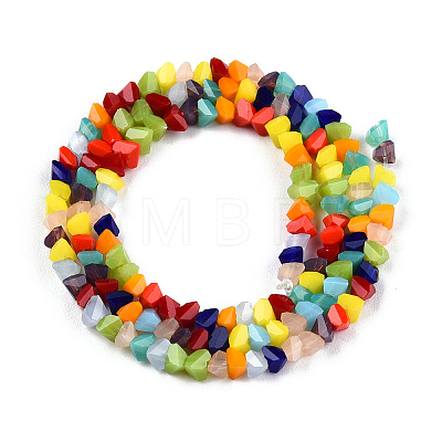 Opaque Solid Color Glass Beads Strands X-GLAA-N052-01-A11-1