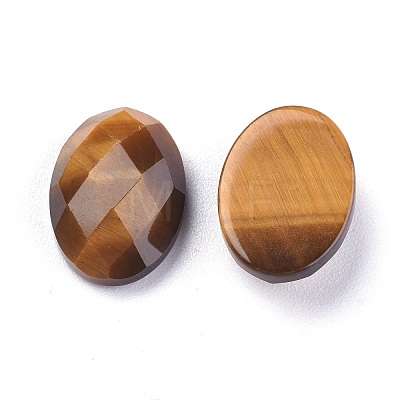 Natural Tiger Eye Cabochons G-G760-A06-1