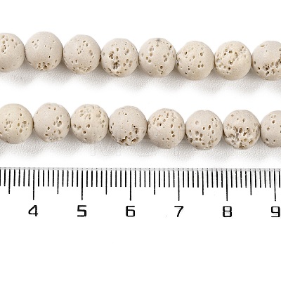 Synthetic Lava Rock Dyed Beads Strands G-H311-08B-04-1