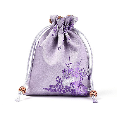 Chinese Embroidery Satin Drawstring Bags ABAG-N009-02A-1