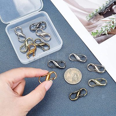 12Pcs 6 Color Alloy DIY Bags Adjustable Clasps Accessories FIND-WR0003-24-1