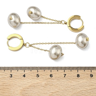 Ion Plating(IP) 304 Stainless Steel Hoop Earrings EJEW-D350-01G-1