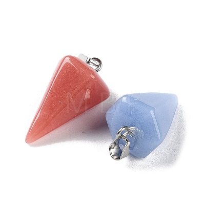 Synthetic Noctilucent Stone/Luminous Stone Pendants G-Z054-04A-1