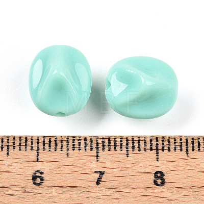 Opaque Acrylic Beads X-SACR-T017-34B-1
