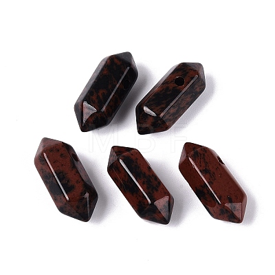Natural Mahogany Obsidian Pendants G-Q601-27D-1
