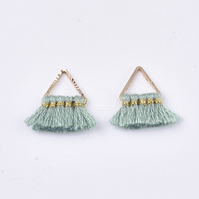 Polycotton(Polyester Cotton) Tassel Charms Decorations FIND-S302-10S-1