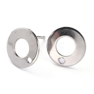 304 Stainless Steel Stud Earring Findings STAS-J032-28-1