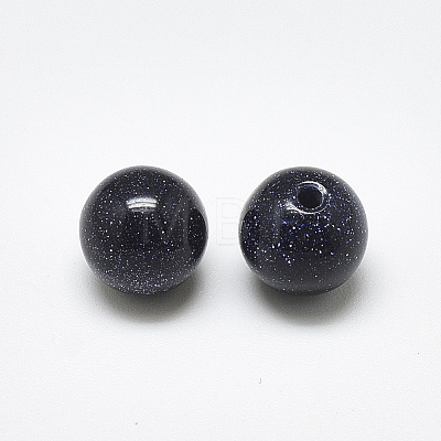 Synthetic Blue Goldstone Beads G-T122-25C-05-1