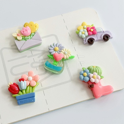 Opaque Resin Cabochon CRES-I050-01-1
