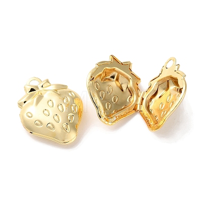 Rack Plating Iron Locket Pendants KK-F090-05G-1