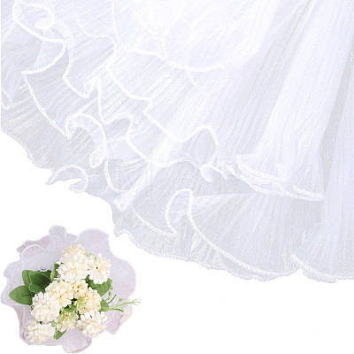 Organza Pleated Gauze Ribbon OCOR-WH0070-106C-1