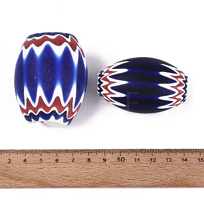 Handmade Millefiori Glass Barrel Beads LA-N002-33A-1