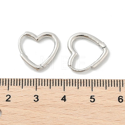 Brass Huggie Hoop Earrings EJEW-C502-09P-1