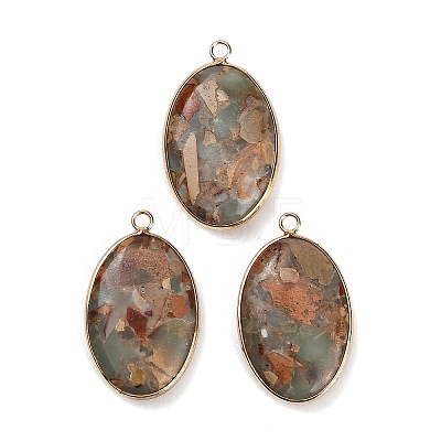 Dyed Synthetic Imperial Jasper Pendants GG-CBAA20A-04G-01-1