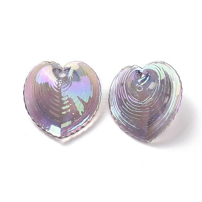 UV Plating Rainbow Iridescent Acrylic Pendants OACR-C003-08A-1