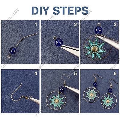DIY Vintage Drop Earring Making Kit DIY-SC0018-40-1