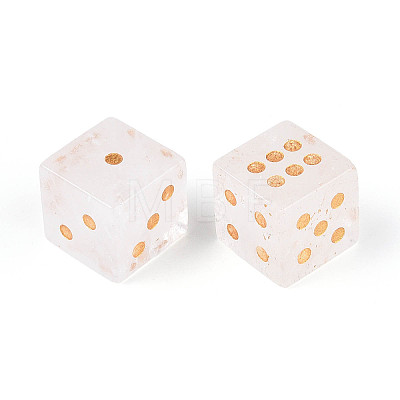 Natural Quartz Crystal Carved Cube Dice T144-07D-1