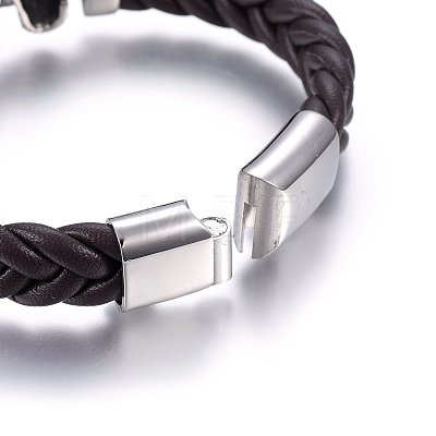 Leather Cord Bracelets BJEW-G603-19-1