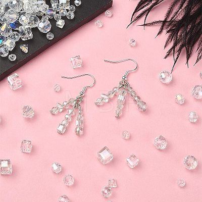600Pcs 15 Style Electroplate Transparent Glass Beads EGLA-YW0003-08-1
