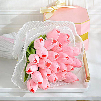 Polyester Flower Bouquet Wrapping Mesh Paper ORIB-WH0005-08A-1