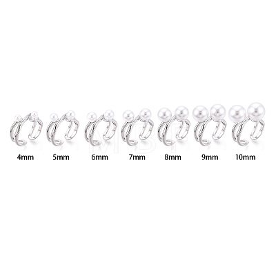 Brass Cuff Ring Settings X-KK-T076-58P-1
