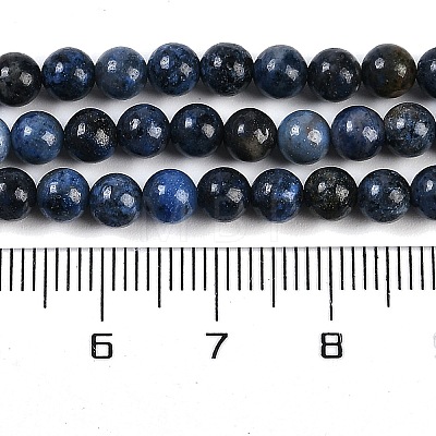 Natural Dumortierite Beads Strands G-G167-A06-4MM-1