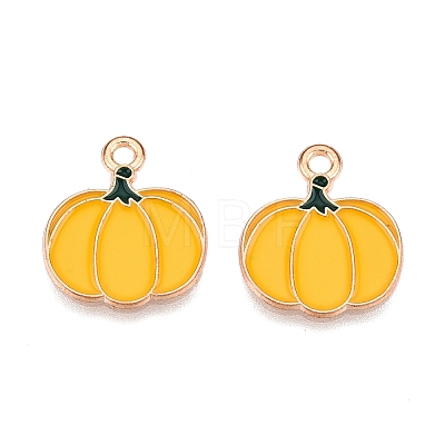 Thanksgiving Day Theme Alloy Enamel Pendants X1-ENAM-T020-35O-1