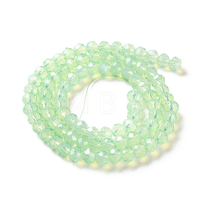 Baking Painted Transparent Glass Beads Strands DGLA-A034-J6MM-D02-1