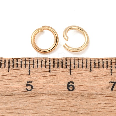 Brass Open Jump Rings KK-G604-08G-03-1
