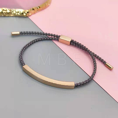 304 Stainless Steel & Braided Cotton Cord Slider Bracelets FS-WG628A0-10-1