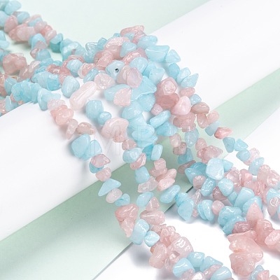 Natural White Jade Beads Strands G-G011-15-1-1