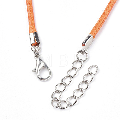 Waxed Cord Necklace Making X-NCOR-T001-32-1