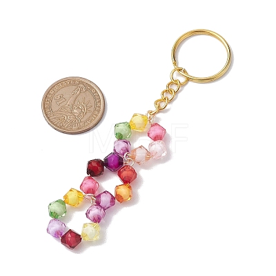 Acrylic Beads Keychain KEYC-JKC00771-1