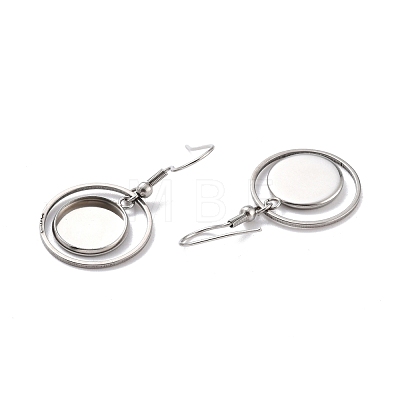 201 Stainless Steel Earring Hooks STAS-Z036-01P-1