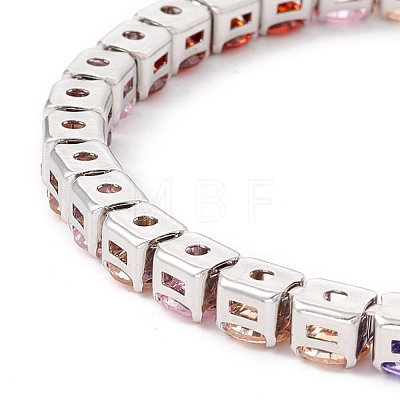 Classic Cubic Zirconia Tennis Bracelet BJEW-G639-01E-P-1
