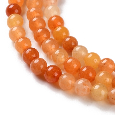 Natural Red Aventurine Beads Strands G-L609-A02-03-1