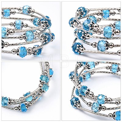 Fashion Wrap Bracelets BJEW-JB00628-07-1