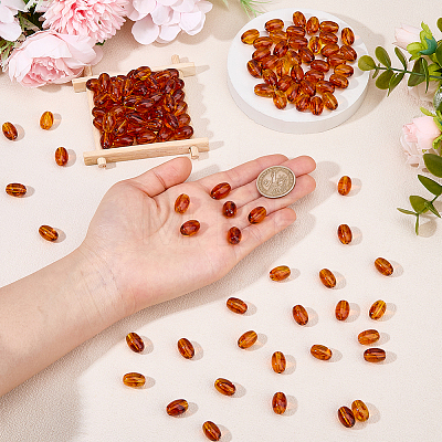 200Pcs Transparent Acrylic Beads MACR-DC0001-27-1