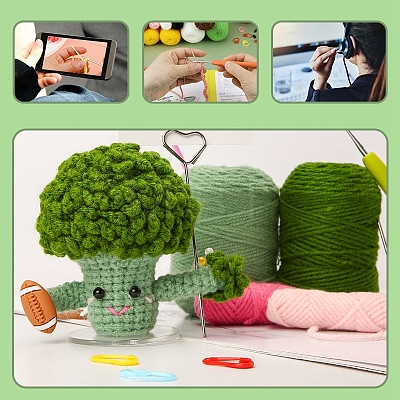 DIY Broccoli Display Decoration Crochet Kit PW-WG721F1-01-1