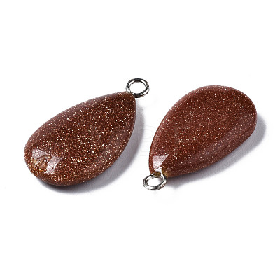 Synthetic Goldstone Pendants G-S356-14D-1