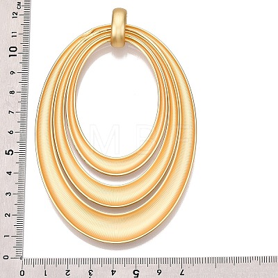 Rack Plating Eco-Friendly Alloy Big Pendants FIND-N005-34G-1