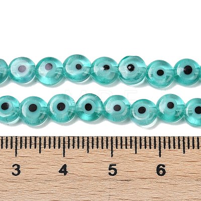 Handmade Evil Eye Lampwork Beads Strands LAMP-G164-10A-01-1