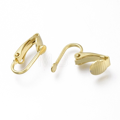 Brass Clip-on Earring Findings KK-Z007-30G-1