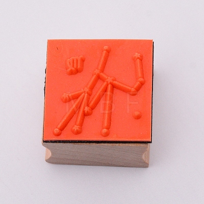 Wooden Stamps DIY-WH0175-46F-1