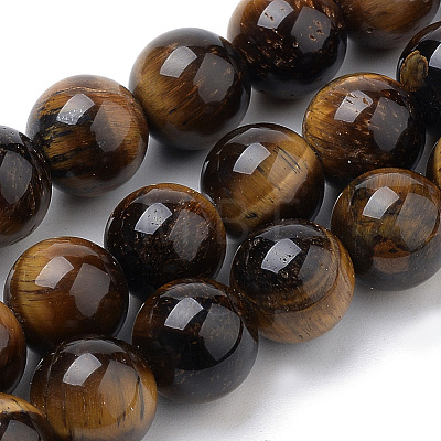 Natural Tiger Eye Beads Strands X-G-S259-21-6mm-1