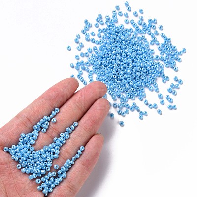 8/0 Glass Seed Beads SEED-US0003-3mm-123-1